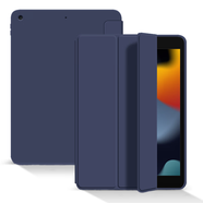 倪爾克 iPad保護(hù)套iPad9/8/7/10代蜂窩三折支撐保護(hù)殼ipadpro/air蘋果平板電腦保護(hù)套Apple平板皮套 深海藍(lán)【蜂窩三折皮套】智能休眠 【10.9英寸】iPad Air5/4