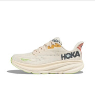 莆田純原HOKAONEONE Clifton9戶外登山越野男跑鞋耐磨緩震運動鞋 米色 39