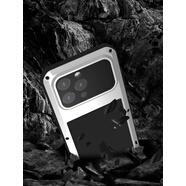 艾尚美（Lovemei）艾尚美適用蘋(píng)果15pro三防手機殼金屬防摔iPhone15promax前后全 黑色 iPhone15Pro