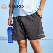日高（NIKKO）戶外運(yùn)動(dòng)速干褲男五分褲 夏季運(yùn)動(dòng)褲薄款籃球褲寬松 【升級(jí)款】深灰53 XL