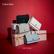 Calvin Klein小眾單肩包禮物荔枝紋包包金屬搭扣鏈條翻蓋CK女包斜挎包DH2806 UB1-太空黑 OS