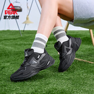 匹克（PEAK）態(tài)極源回RT2000休閑鞋男鞋春季新款厚底復古老爹鞋百搭輕便運動(dòng) 【女款】黑色/深灰 35
