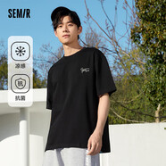 森馬（Semir）森馬[涼感抗菌]短袖T恤男夏字母印花短t簡(jiǎn)約t恤男109324100147