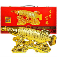 興盛長山西汾陽杏花鎮(zhèn)年年有余龍魚白酒清香型53度1.5L禮盒裝景德陶瓷瓶 53度 2500mL 1瓶 硬盒金龍魚5斤裝