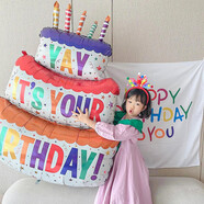 多美憶生日場(chǎng)景布置女孩男孩生日氣球道具氛圍派對裝飾兒童生日蛋糕