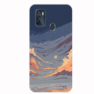 萬(wàn)浮生適用中興ZTE 8012N手機殼中興Blade 20 5G手機套保護殼防摔軟套 海浪