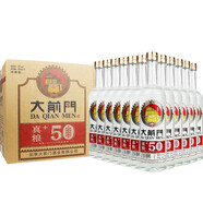 大前門白酒【酒廠直供】真糧+濃香型42度優(yōu)級(jí) 整箱450ml*12瓶 透玻璃瓶 50%三年陳釀基酒