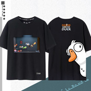 簡顧（JIANGU）Goose Goose Duck鵝鴨殺太空狼人殺游戲周邊動漫二次元短袖T恤 04款 2XL