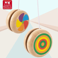 福孩兒木制溜溜球2個(gè)裝兒童悠悠球yoyo球男女孩玩具3-9歲小朋友分享禮物 2款溜溜球套裝