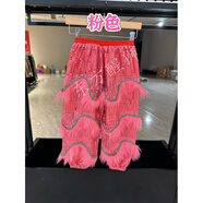 綴櫻舞獅服裝兒童舞獅褲舞獅褲 幼兒園表演舞獅褲 醒獅褲舞獅衣服 粉色獅褲 L 薄料 (建議身高130-140)