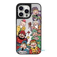 桐汝壁iPhone16promax套CASETi鏡面新年財(cái)神爺發(fā)財(cái)富婆15Pro適用iPhone14ProMax蘋果13Pro網(wǎng)紅明星手機(jī)套 CASETiFY 環(huán)繞七個(gè)財(cái)神爺 正版鏡面 iPhone 