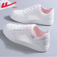 回力女鞋小白鞋女夏季新品女鞋網(wǎng)面運(yùn)動(dòng)板鞋女時(shí)尚百搭透氣休閑鞋子女 網(wǎng)面-9635白粉 38