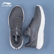 李寧（LI-NING）SOFT丨跑步鞋男鞋夏季新款網(wǎng)面透氣跑步休閑跑鞋夏天運(yùn)動(dòng)鞋鞋子 黑色 42