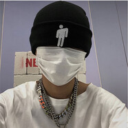 慕瑾繁飾戶外毛線帽針織帽子男女秋冬冷帽潮牌韓版雅痞帽潮冬天瓜皮帽 站立人黑色 均碼有彈性