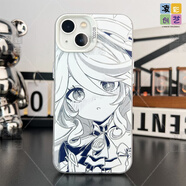 凌彩創(chuàng  )藝原神游戲黑白芙寧娜手機殼適用蘋(píng)果15promax華為opp小米14vivox200pro紅米k70至尊一加ace3IMD彩銀 黑白芙芙【IMD彩銀-透銀】 iQOONeo6/Neo6se