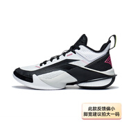 李寧籃球鞋男鞋馭帥14TD減震運(yùn)動(dòng)鞋籃球場(chǎng)地鞋 白/黑 （空襲10） 41