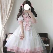 唐努烏唐努烏洛麗塔新款洛蕾小姐Lolita洋裝袖子可拆卸op連衣裙仙女 泡芙OP粉色 S