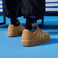 ADIDAS/阿迪達(dá)斯三葉草COURTIC男女同款復(fù)古經(jīng)典運(yùn)動(dòng)休閑輕便低幫板鞋 ID6070 芥末黃 40.5
