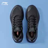 李寧運動(dòng)鞋男鞋跑步鞋秋冬2025新款男士透氣慢跑鞋黑色訓練休閑鞋子 【越影】標準黑 42