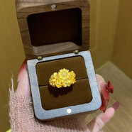 海上羅孚黃金繁花錦簇戒指女新款999足金花朵戒子食指環(huán)生日禮物送女朋友 繁花錦簇戒指14-15號(hào)/金重約3.05克