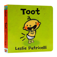 英文原版繪本 小毛孩系列一根毛小臟孩 Big Little/Potty  Leslie Patricelli 低幼兒童0-3歲紙板書 啟蒙認(rèn)知行為習(xí)慣培養(yǎng)情緒管理 放屁嘟嘟聲 Toot