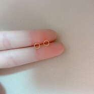 榛橙 S925銀形狀耳釘女簡(jiǎn)約幾何形耳環(huán)迷你時(shí)尚養耳洞精致情侶耳飾