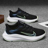 WSXCDERF飛馬37代38登月39跑步鞋馬拉松減震運動(dòng)休閑透氣碳板運動(dòng)鞋莆田鞋 W7黑藍綠【內置雙氣墊】 42