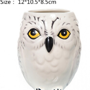 翌玉庭 馬桶杯子惡搞水杯創(chuàng  )意馬克杯整蠱蹲坑馬桶杯子個(gè)性大便便粑粑陶瓷咖啡杯 貓頭鷹杯大號