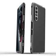 龍豈 Sony Xperia 1 III手機(jī)殼索尼XP10III金屬邊框保護(hù)殼3代磨砂潮牌個(gè)性創(chuàng)意三 索尼1 III 3代（金屬邊框式-螺絲固定）黑銀
