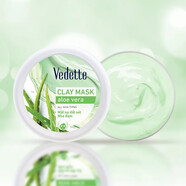 其他越南vedette泥漿水果酸奶礦物泥清潔面膜140g本土礦物泥vedet補水 蘆薈泥漿面膜