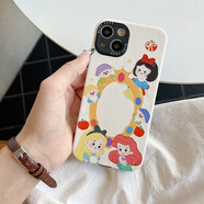 圣圖朗卡通愛(ài)麗絲白雪公主魔鏡適用蘋(píng)果15ProMax新款iPhone16手機殼可愛(ài)小羊皮13閨蜜全包14防摔保護套 小羊皮-美人魚(yú)魔鏡 iPhone 13