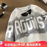 侯七爺（HOUQIYE）短袖t恤男夏季潮牌ins寬松休閑男款半袖青少年男生上衣純棉體恤衫 白色 XL