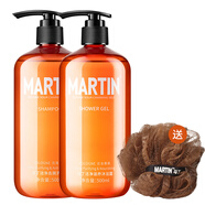 馬?。∕artin）沐浴露男士專(zhuān)用沐乳露古龍香氛留香體清爽補水洗發(fā)水二合一套裝 沐浴露500ml+洗發(fā)水500ml