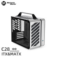 方糖機(jī)械大師  酷方 C28脈沖 兼容 MATX/ITX主板機(jī)箱  240水冷/僅支持SFX/L電源， 風(fēng)冷散熱/支持ATX14cm電源 月光銀 官方標(biāo)配
