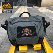 赫利肯Helikon赫利肯COLIRIER斜挎郵差包戶外單肩戰(zhàn)術(shù)包電腦包偵查包 灰色拼黑色（中號(hào)）
