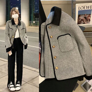 妍莉芬（yanlifen）小香風(fēng)外套女裝短款2025年春季新款休閑棒球服風(fēng)衣外套上衣春秋 外套 L 【95-120斤】