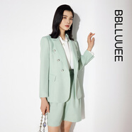 粉藍(lán)衣櫥輕職場廓形西裝女春裝新款牛油果綠氣質(zhì)外套531W662 牛油果綠 L