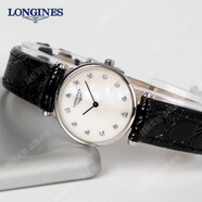 【二手95新】浪琴優(yōu)雅系列嘉蘭嘉嵐L4.209.4手表石英情侶表女表瑞士名表回收置換表徑24mm 鉆石刻度 白盤(pán)-皮帶L4.209.4.87.2