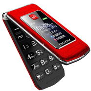 朵唯（DOOV）R19 智能翻蓋老人手機全網(wǎng)通4G 雙屏按鍵 觸屏手寫(xiě) 雙卡雙待 微信抖音學(xué)生老年機 紅色（不支持觸屏抖音微信僅支持通話(huà)版）