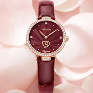 羅西尼手表專(zhuān)柜款女款手表輕奢小眾簡(jiǎn)約潮流時(shí)尚新款防水女表送女友情人節生日禮物 專(zhuān)柜款 心動(dòng)彤云紅-50102G09C