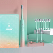 ZR/擇柔聲波電動(dòng)牙刷成人男女士全自動(dòng)充電式學(xué)生黨軟毛情侶套裝禮盒裝 感應(yīng)充電【自然精靈】10枚軟毛刷頭+便攜盒+高續(xù)航