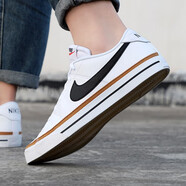 耐克（NIKE）男鞋女鞋2025秋季新款運動(dòng)鞋休閑鞋舒適防滑減震低幫百搭系帶板鞋 CU4150-102/小白鞋/皮面 39
