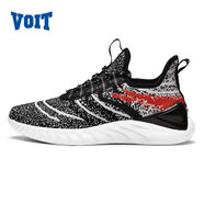 沃特（VOIT）男運動(dòng)鞋跑步鞋戶(hù)外慢跑鞋軟底輕便飛織透氣男鞋休閑鞋 白灰紅 42