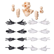 萬代（BANDAI）機(jī)娘拼裝模型 30分鐘任務(wù) 30MS 偶像大師 動漫周邊擺件七夕禮物 【替換手部】黑/白 5063359 30MS全系列