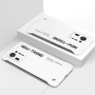 moweisi】小米mix4無邊框手機(jī)殼純色潮牌保護(hù)套男女款半包硬殼鏡頭全包手機(jī)套防摔防撞超薄 潮牌白