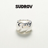 素覺(jué)新款小眾原創(chuàng  )設計純925銀花瓣戒指女時(shí)尚個(gè)性指環(huán)食指戒生日禮物 #7(周長(cháng)45.2mm)