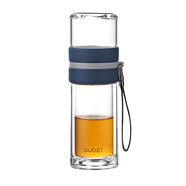 果茲（GUOZI）玻璃杯泡茶師隨行杯下茶倉(cāng)200ml+上茶倉(cāng)90mlGZ-S51商務(wù)辦公杯