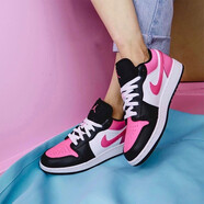 耐克（NIKE） 籃球鞋aj女鞋夏季新款A(yù)ir Jordan 1 AJ1低幫板鞋休閑運動鞋【 554723-106情人節(jié) 櫻花粉 36.5