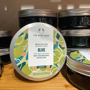 美體小鋪（The Body Shop）英國身體乳200ML黃油保濕滋潤霜 辣木花 玫瑰 嫩膚 橄欖身體霜200ml 200ml