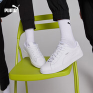 彪馬（PUMA）經(jīng)典復(fù)古百搭小白鞋男女休閑板鞋COURT BREAKER 369503 白-白-銀色-02 38